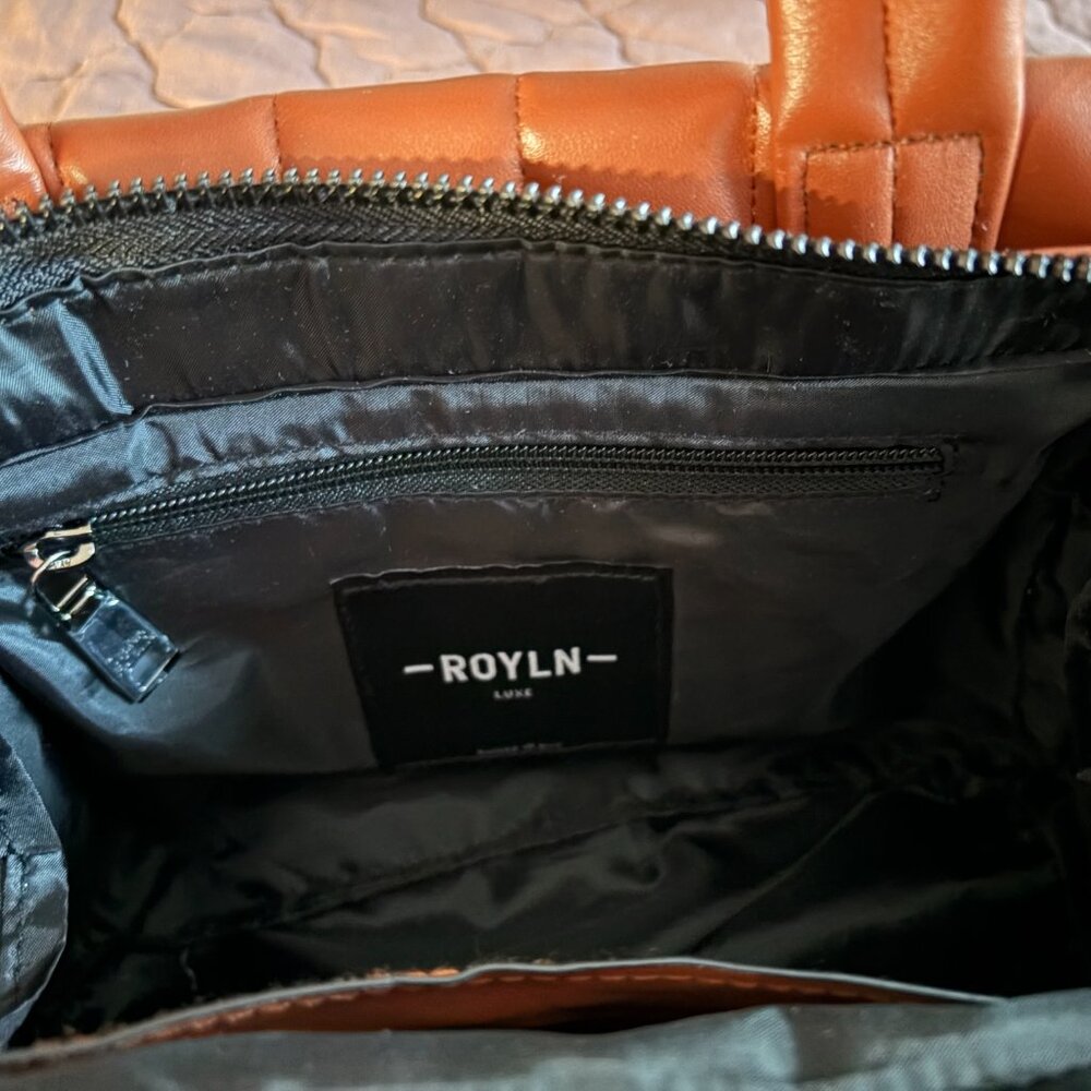 NWT Think Royln Faux Leather Tote / Removable Strap - Paxton (in Saddle) - Picture 4 of 6
